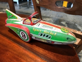 Japanese Made Tin Plate Space Rocket 